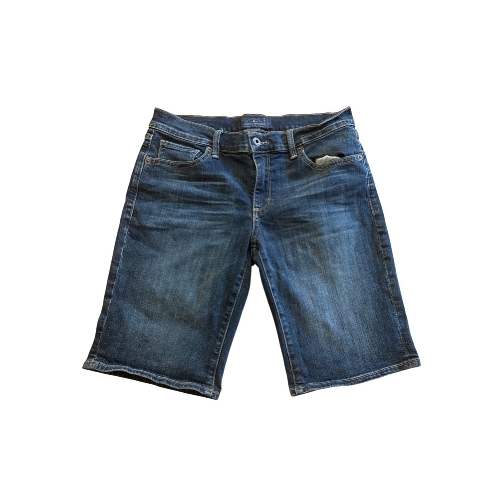 Lucky Brand The Bermuda Denim Shorts Dark Wash Stretch Size 4/27 Womens